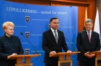 Порошенко встретился с президентами Польши и Литвы