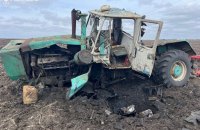 На Харківщині тракторист наїхав на протитанкову міну