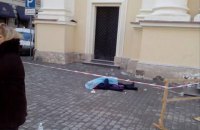 Брила льоду вбила парафіянку церкви у Львові