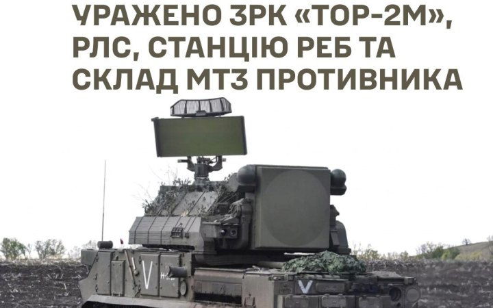 Українські військові створюють прогалини в російській ППО: уражено ЗРК "Тор" і радіолокаційну станцію