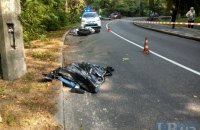В Киеве в Голосеево в ДТП погиб мотоциклист