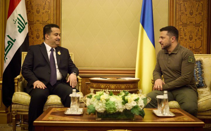 Зеленський та прем'єр Іраку обговорили взаємодію у гуманітарній сфері та реалізацію формули миру