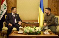 Зеленський та прем'єр Іраку обговорили взаємодію у гуманітарній сфері та реалізацію формули миру