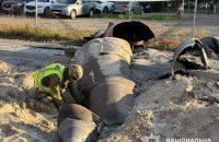 У Києві нездетонована балістична ракета впала серед житлових будинків