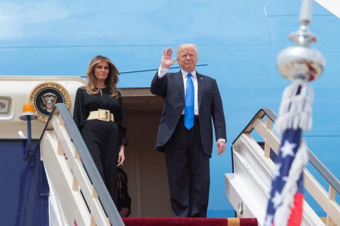 Трамп начал свое первое зарубежное турне с Саудовской Аравии