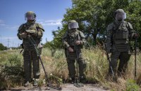 На Київщині тривають навчання саперів, жителів знову попереджають про вибухи