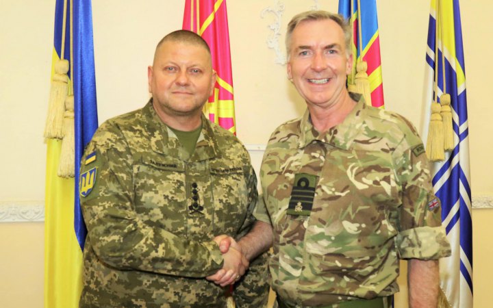 Залужний з начальником британського штабу оборони обговорили плани майбутніх військових операцій