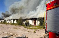 Росіяни атакували дронами сільгосппідприємство на Харківщині, виникла пожежа
