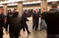 Фанаты клуба Реброва с нацистской символикой напали на болельщиков московского ЦСКА