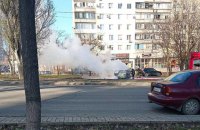 У Маріуполі рух спротиву підірвав автомобіль місцевого “поліцейського” у день їхнього професійного “свята”, – Андрющенко 