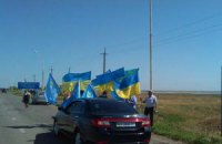 Крымские татары голосуют в Херсонской области