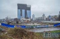 "Київміськбуд" заперечує, що розкопав озеро на проспекті Перемоги