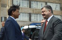 Порошенко встретился с миллиардером Лакшми Митталом в Кривом Роге