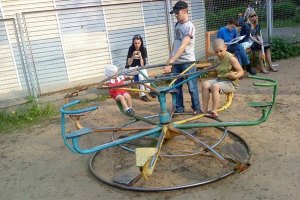 В Николаеве на детскую площадку упало дерево