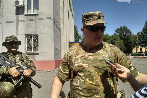 Турчинов перевірив систему блокування російських каналів у Покровську