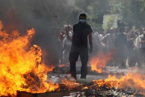 Забастовка в Греции обернулась беспорядками 