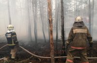 В Чернобыльской зоне отчуждения продолжается тушение пожаров 