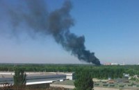 В Броварах горит склад с пенопластом (обновлено)