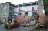 Обвалившееся здание школы в Василькове восстановлению не подлежит 