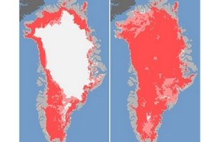 Теплое лето заставило Гренландию потемнеть, - ученые