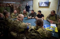 Зеленський відвідав військових на Донеччині