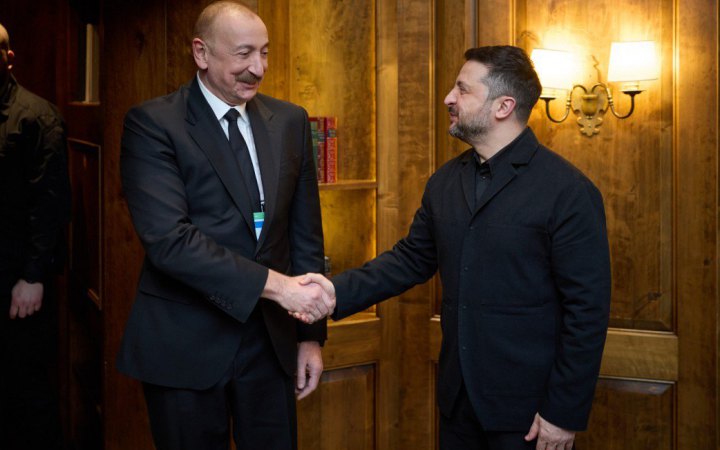 Зеленський зустрівся із президентом Азербайджану Ільхамом Алієвим