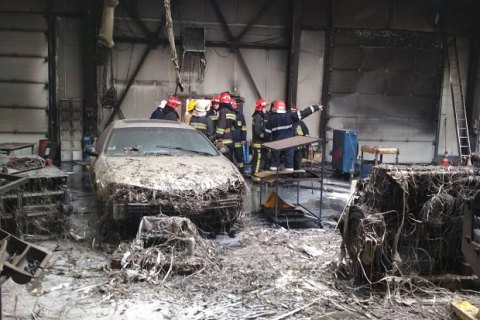 Во Львовской области горела СТО