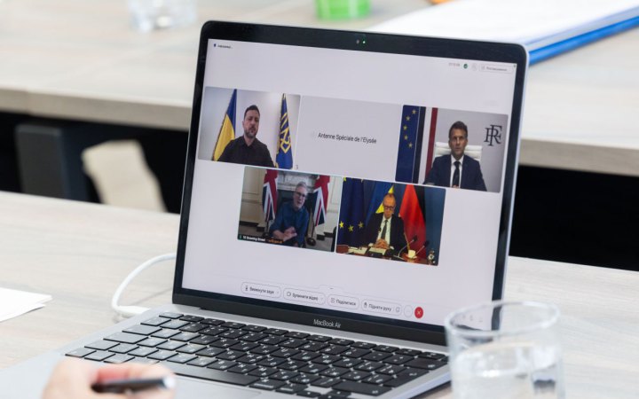 Зеленський провів переговори із лідерами Британії, Франції і Німеччини