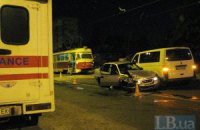 ДТП в Киеве: тройное стокновение на Алма-Атинской