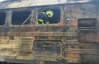 ​В Ровенском районе на станции горел тепловоз