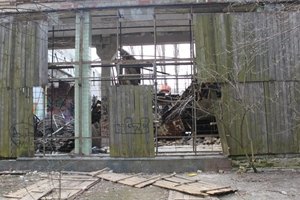 В Киеве обвалился легендарный павильон "Молодежный"