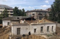 Полиция задержала двух активистов во время демонтажа исторического поместья Барбана в Киеве (обновлено) 