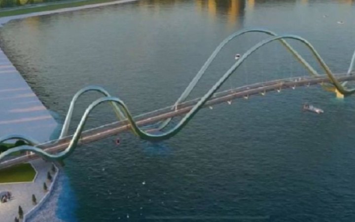 Київ відновлює будівництво пішохідного мосту на Оболоні