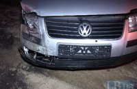 В Киеве автомобиль с номерными знаками МВД протаранил Honda