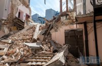 На проспекті Свободи у Львові обвалилась частина будинку 