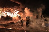 У Харківській області горів завод з переробки пластику