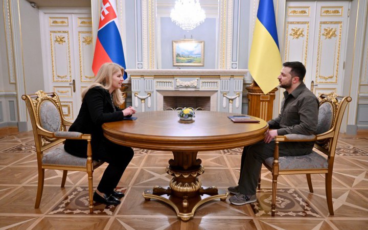 Зеленський зустрівся з президенткою Словаччини