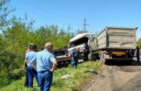 Под Николаевом столкнулись зерновоз, рейсовый автобус и машина ВСУ