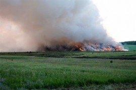 Под Харьковом горит полигон бытовых отходов