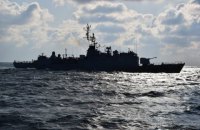 Ракетный катер "Прилуки" провел учения с французским корветом