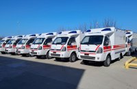 Україна отримала від Кореї ще 70 автівок швидкої допомоги як гуманітарну допомогу