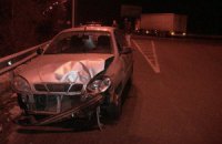 Влетевший под грузовик Daewoo Lanos заблокировал въезд в Вышгород