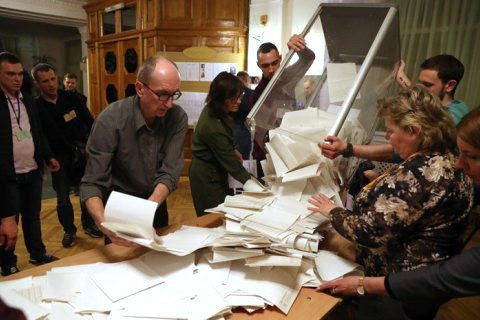 Обработаны 85% протоколов:  Зеленский - 30,34%, Порошенко - 16,02%