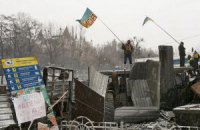 ​На улице Грушевского продолжается перемирие между милицией и демонстрантами