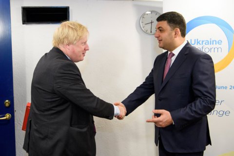 Борис Джонсон похвалил Украину за продвижение в вопросе реформ