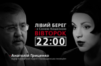 Анатолий Гриценко - гость программы "Левый берег с Соней Кошкиной"