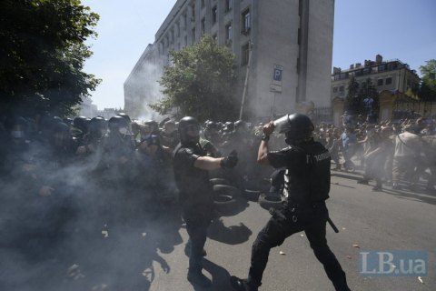 Возбуждено дело из-за травмирования правоохранителей во время акции протеста