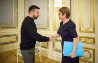 Зеленський зустрівся з главою ЄБРР Оділь Рено-Бассо