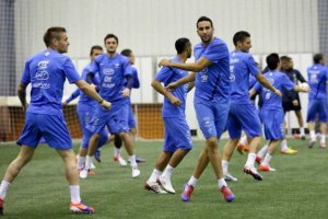 Сборная Франции: первая тренировка - на синтетике Кирша