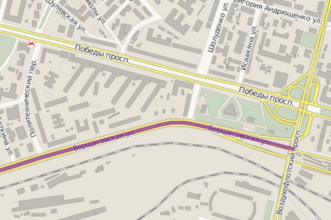 В Киеве из-за провала коллектора ограничили движение по ул. Борщаговской